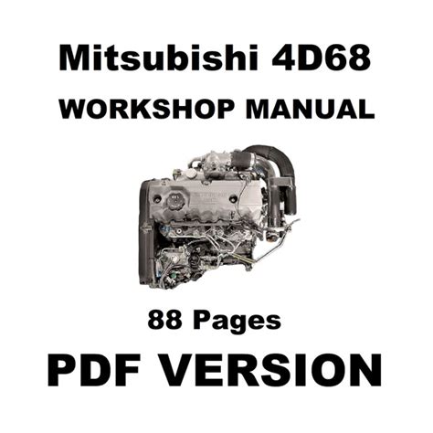 Service Repair Manual Mitsubishi 4d68 Engine