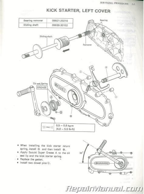 Service Repair Manual Suzuki Fa50 Fa 50 1980 And Up
