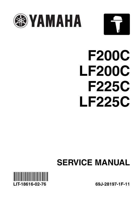 Service Repair Manual Yamaha L F200c L F225c