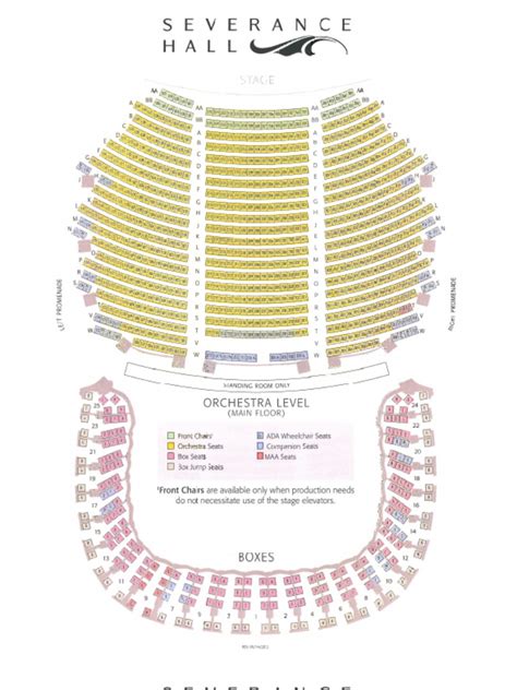 Severance Hall Seating Chart