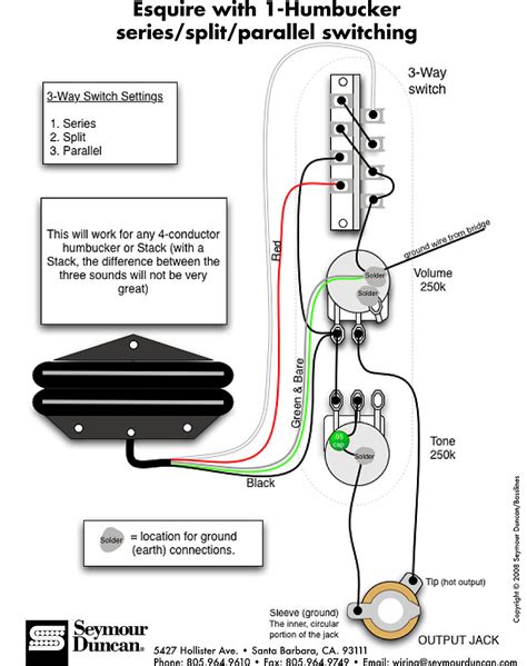 Seymour Duncan Tele Hot Rails Neck Wiring Diagram