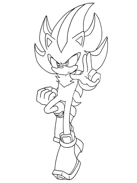 Shadow The Hedgehog Printable