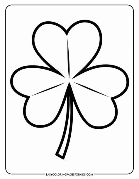 Shamrock Coloring Pages Printable