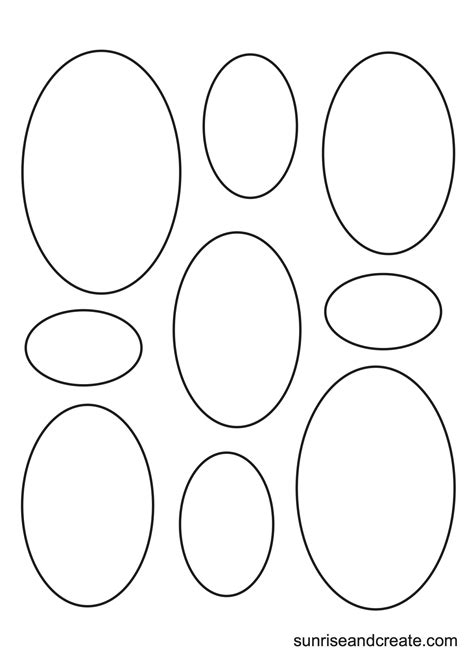 Shapes Oval Templates