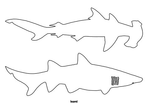 Shark Cutout Template