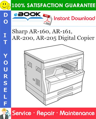 Sharp Ar 200 Ar 205 Digital Copier Repair Manual
