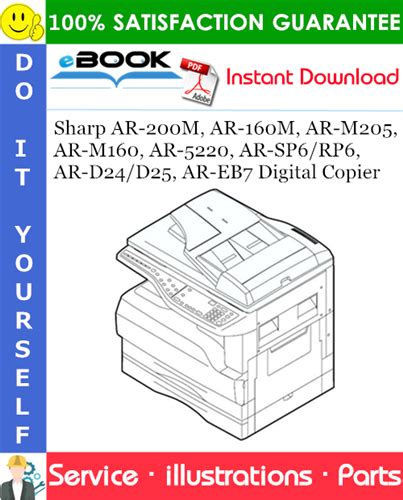 Sharp Ar D24 Ar D25 Digital Copier Paper Feed Unit Service Repair Manual