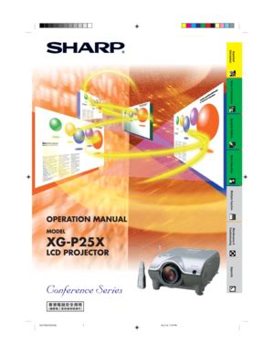 Sharp Xg P25x Projector Original Service Manual