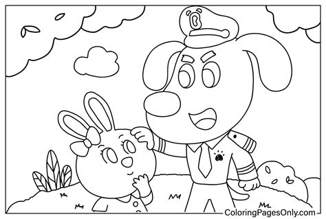Sheriff Labrador Coloring Pages
