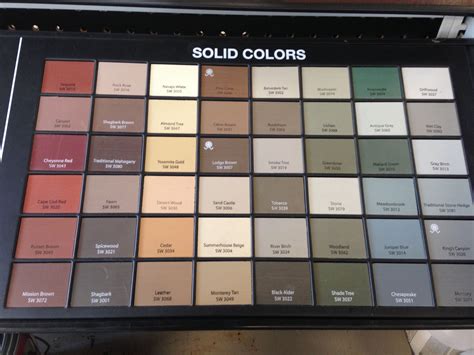 Sherwin-williams Superdeck Solid Stain Color Chart