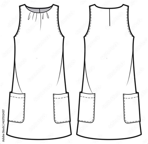 Shift Dress Template