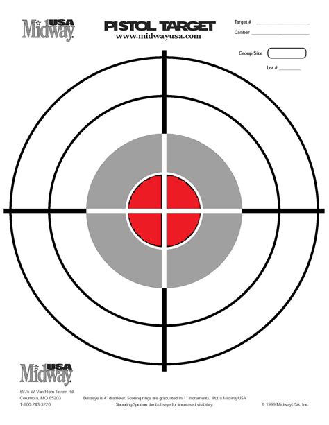 Shooting Range Printable Targets