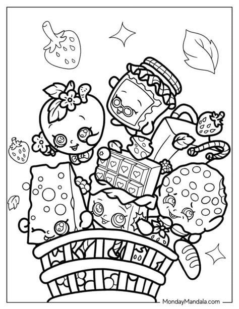 Shopkins Printable Coloring Pages