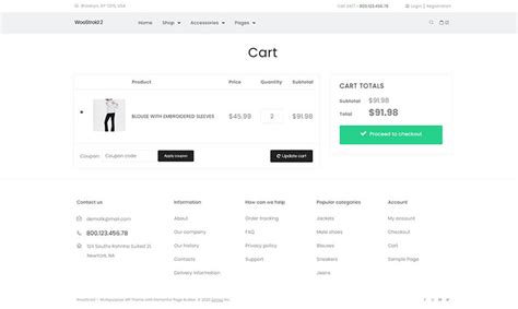 Shopping Cart Web Page Templates