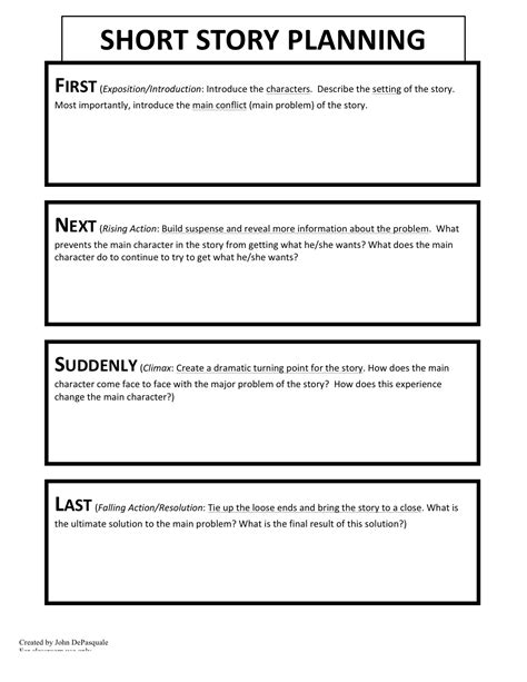 Short Story Template