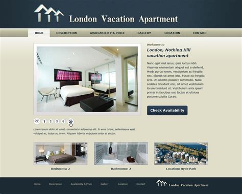 Short Term Rental Website Template