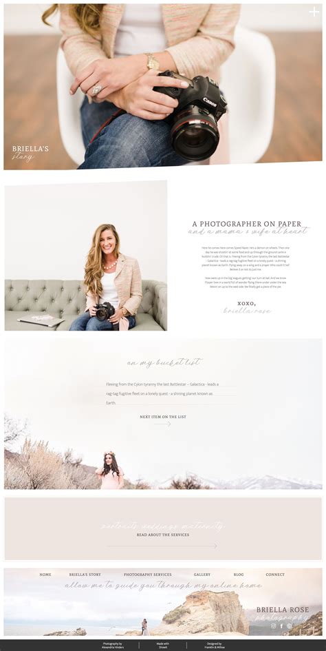 Showit Website Templates For Photographers