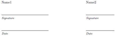 Signature And Date Line Template
