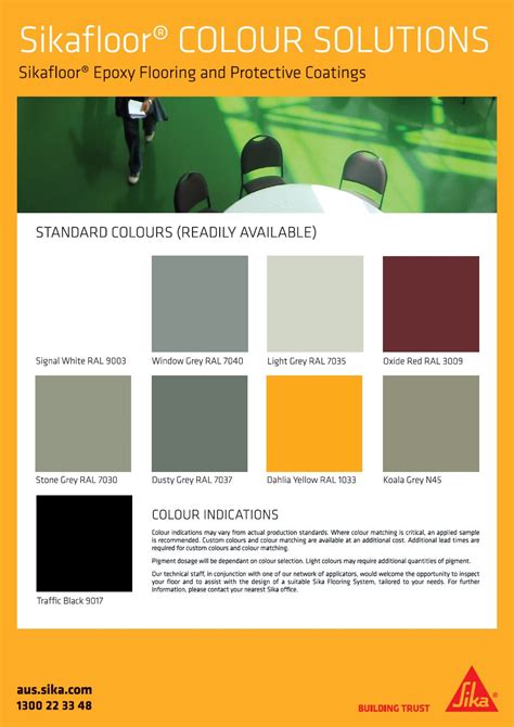 Sika Colours Chart