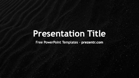 Simple Black Ppt Template