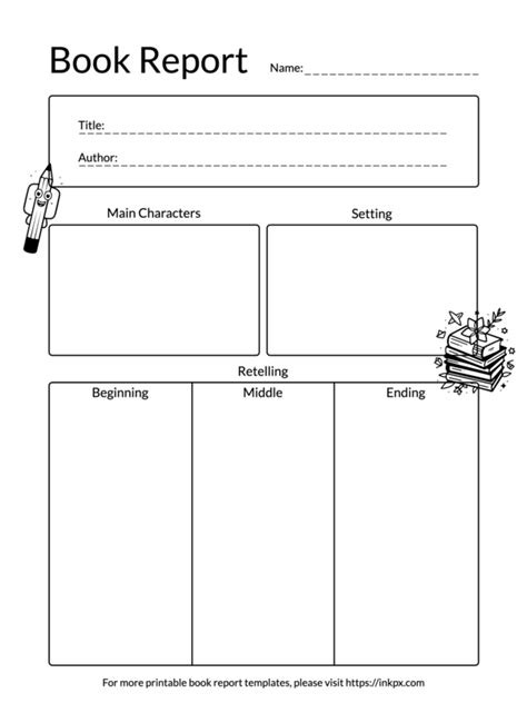 Simple Book Report Template