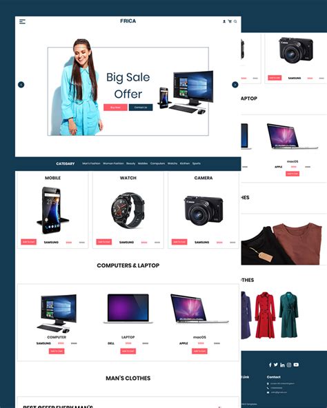 Simple Ecommerce Website Templates
