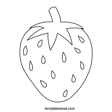 Simple Strawberry Template
