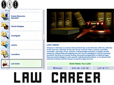Sims 2 Law Career