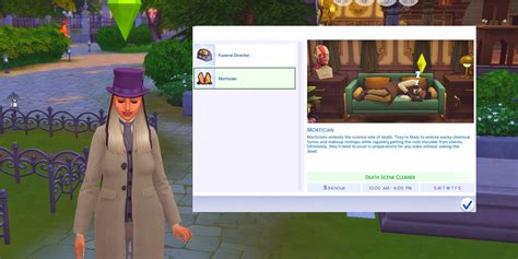 Sims 4 Undertaker Career