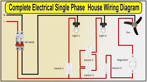 Single Phase House Wiring Diagram