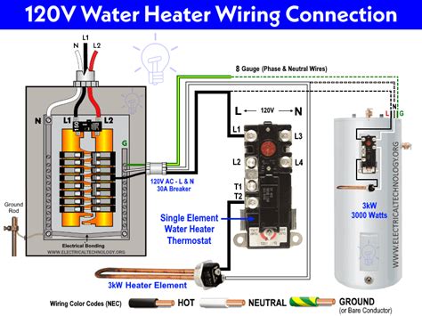 Single Water Heater Element Wiring