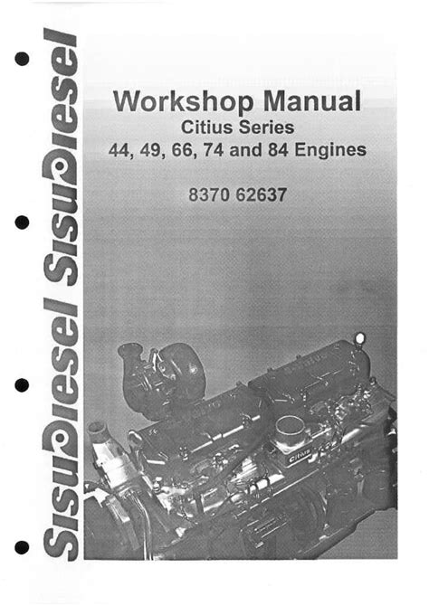 Sisu Service Citius Series Diesel Engine Manual Workshop Service Repair Manual