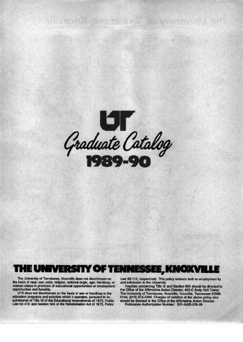 Siuc Graduate Course Catalog For 1989 1990