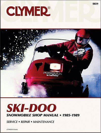 Ski Doo 1985 1989 Snowmobile Service Repair Manual Improved