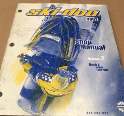 Ski Doo Mach Z Sport Tech Plus Snowmobile Full Service Repair Manual 2002