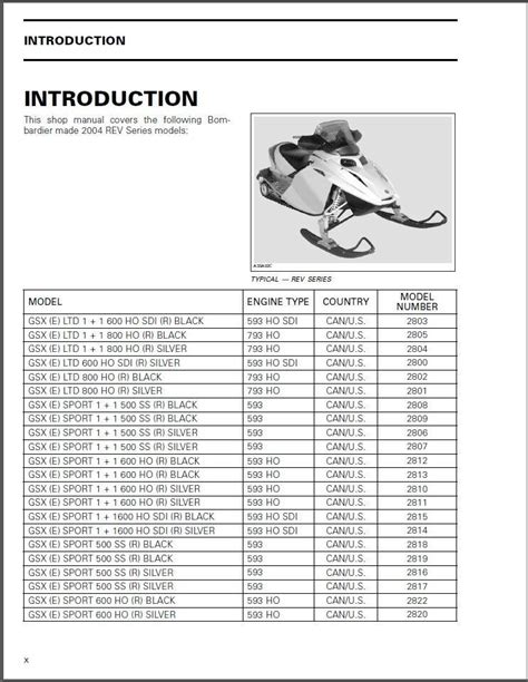 Ski Doo Rev Service Manual