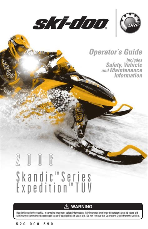 Ski Doo Skandic 380 1997 Pdf Service Shop Manual Download