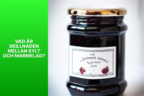 Skillnad mellan marmelad och sylt