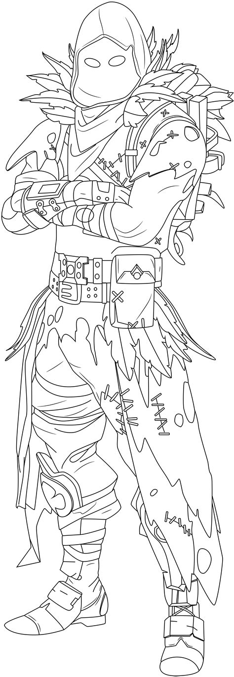 Skin Printable Fortnite Coloring Pages