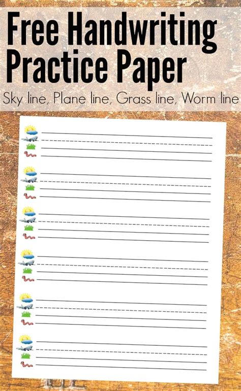 Skyline Plane Line Grass Line Worm Line Paper Printable Free
