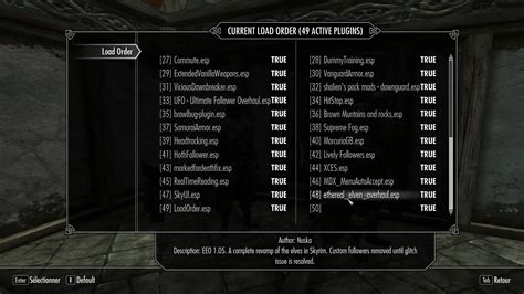 Skyrim Xbox Load Order Template