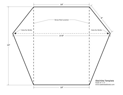 Sled Kite Template