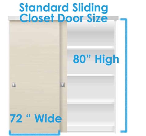Sliding Closet Door Size Chart