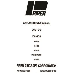 Sm753 516 Comanche Service Manual Pa 24 180 250 260 400