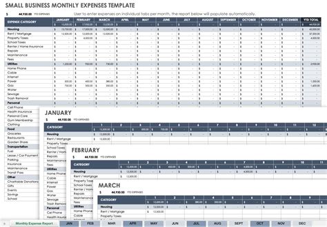 Small Business Expenses Template