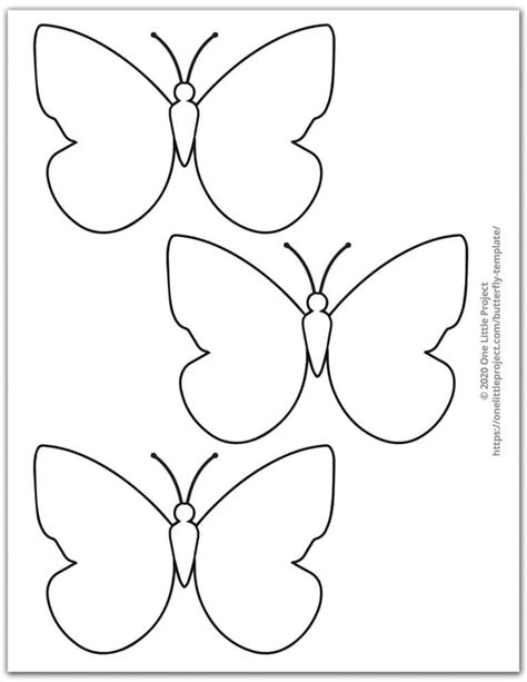 Small Butterfly Template