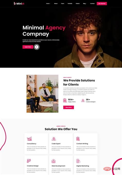 Small Company Website Template