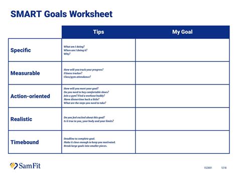Smart Goal Excel Template