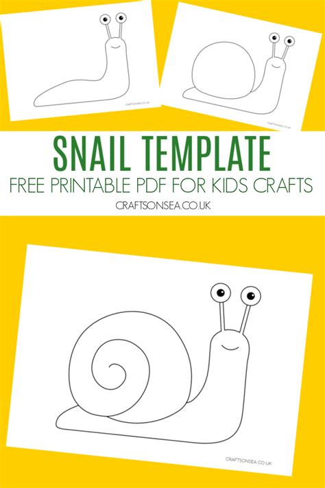 Snail Craft Template