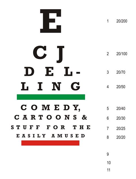 Snellen Chart Printable